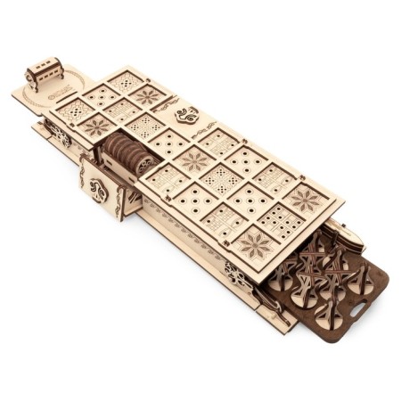 Board game, wooden designer 3D Ewa Gameset Ur and Senet-3