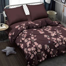 Постельное бельё евро Amore Mio, размер 215х240 см, 200х220 см, 70х70 см - 2 шт, цвет охра