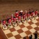 Chess souvenir "Civil Wars", h king-8 cm, h Parashka-6 cm, 36 x 36 cm