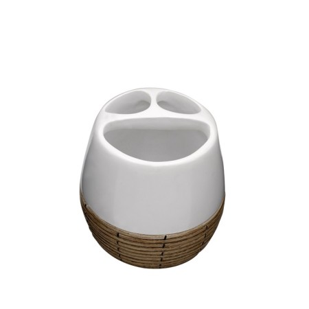 Safari toothbrush cup, white color