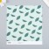 Scrapbooking paper "Avocado leaves" density 180 g 15.5x17 cm