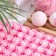 Soap roses, white-pink, set, 81 pcs