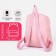 Baby backpack on lightning, 3 outer pockets, pink color