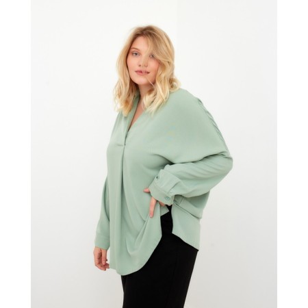 Women's shirt MIST PLUS-SIZE, R.56, Green-2