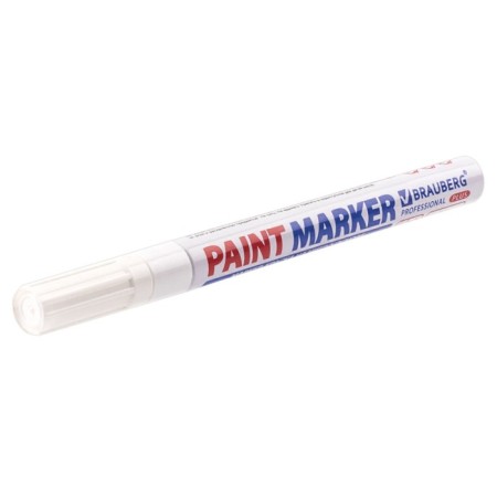 Marker-color (lacquer) 2.0 Brauberg Professional Plus, Nitro-base, alum, white 151438-12