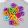 Decor for creativity plastic "Hearts of Curled" Color set 25 grams 0.7x2.1x2.6 cm