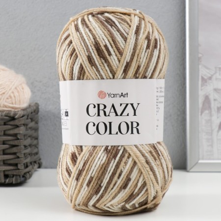 Yarn "Crazy Color" 25% wool, 75% acrylic 260m/100g (110)-4
