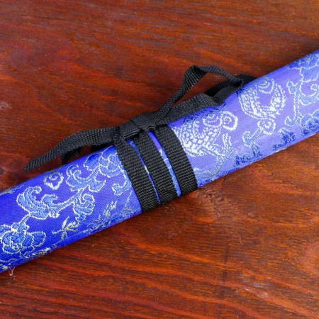 Suv. Product Katana 2V1 on a stand, scabbard fabric, dragons gold on blue 47/70cm-4