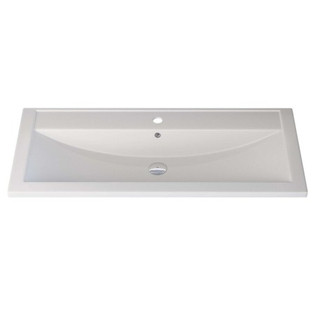 Sink uperwood Foster Quartz 100 cm, quartz, white matte, jasmine-2