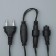 Garland "fringe" 3 × 0.6 m, IP44, UMS, dark thread, 160 LED, white glow, 220 V