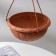 Street Kashpo for flowers suspended "Julia", 3.5 l, brown color