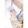 Gift set for the girl "Magic Unicorn", bag, pen, notebook, lilac color