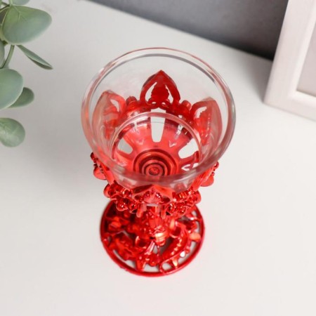 Climber Plastic, glass "Enjection" red 10.5x6x6 cm-2