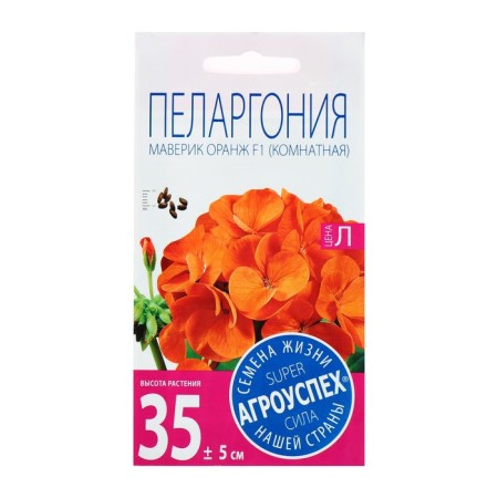 Seeds of indoor flowers Pelargonium "Orange", 4 pcs.-3