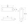 Furniture magnet M003P, 72x13 large, transparent