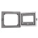 Top-fire airtight DTG-3BS "Kami" Rubtsovsk 315x270x124 mm with glass, thermal-winged
