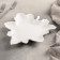Ceramic serving dish "maple leaf", 22 × 23 cm, white color