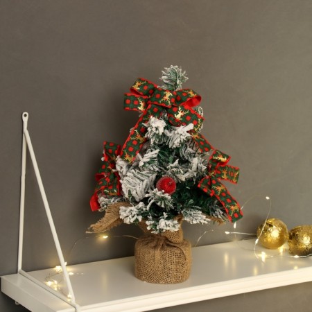 Christmas tree decor "Festival" bows balls, 32 cm