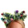Kokoshnik "Christmas trees Green" with colored balls