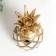 Souvenir Polystone SPRISE "Mirror pineapple" gold 23.5x11x11 cm