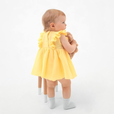 Body Children's minku, yellow color, height 74-80 cm-7