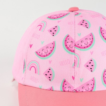 Baby cap for the girl "watermelon", rn. 48-50-6