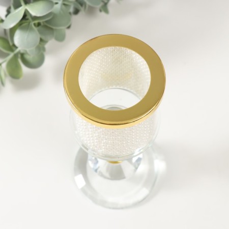 Glass of glass per 1 candle d = 4 cm "Marcel" 7x7x17 cm-2