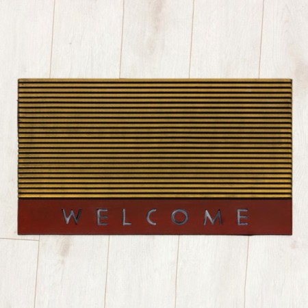 Joy Home rug, rubber Welcome, 45x75 cm, color