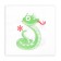 New Year's napkins Paper Lilia "Snake", 1 layer, 24x24 cm, 50 pcs
