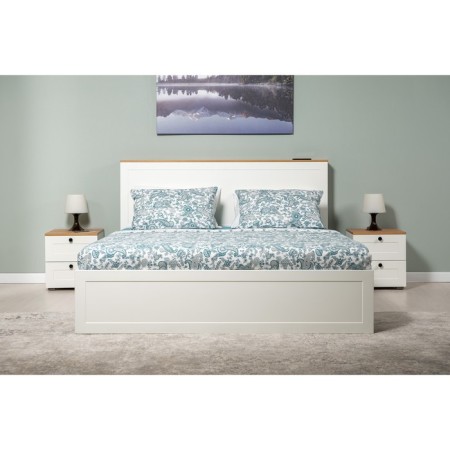 Tumbling bedside Austin 16.152, 400x419x439, white shagrin/oak gold-4