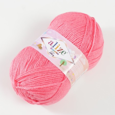 Yarn "Sekerim Bebe" 100% acrylic 320m/100g (170 pink)-1