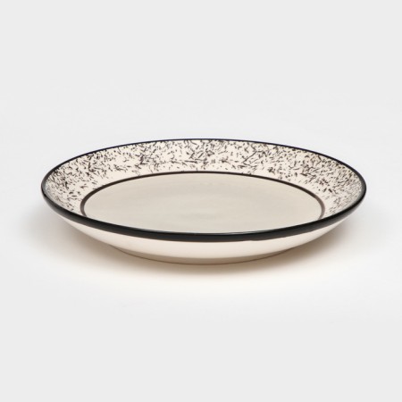 Plate "Persia", ceramics, gray, 19 cm, 1 variety, Iran-2