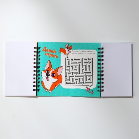 Double notebook on the crest, soft cover, size 15x12cm, 48 liters of "Corgi"-3