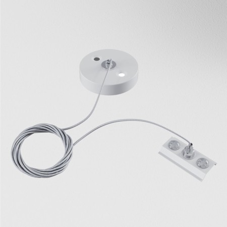 Cable suspension 1 pc, technical tra001cw-11W, 200x3,2x3.2 cm, white color-2