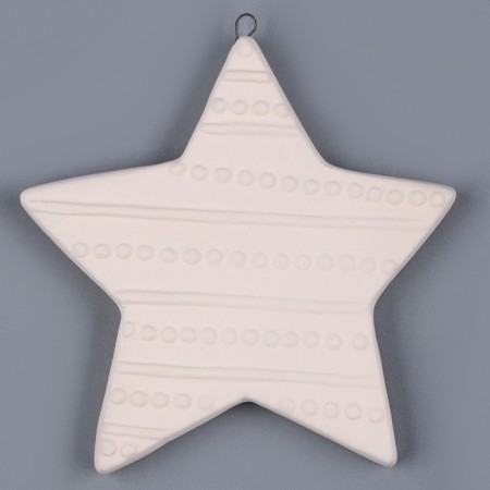 Christmas tree decoration for coloring "Star", with a suspension-2