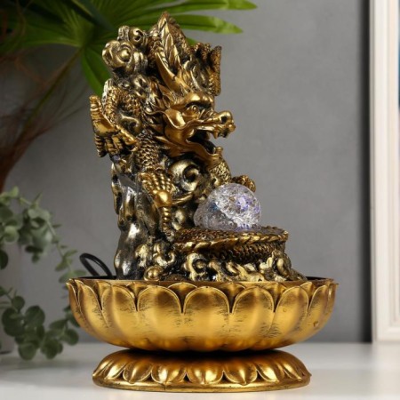 The desktop fountain from the network, the backlight "Golden Dragon" 32x23x23 cm-2