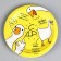 Disposable paper plate "Goose", 18 cm, set 6 pcs.