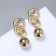 Earrings Metal "Style" Stock, Chain, Color Gold