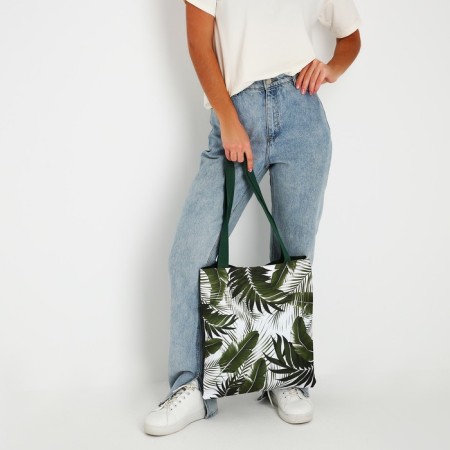 Bag Schoper "Tropics" 35x0.5x40 cm, Department without lightning, without lining, green-6