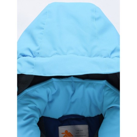 Ski costume for a boy, height 116 cm, blue color-6