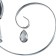 Bra Freya FR2020-WL-01-ch Simone, 270x335x322 mm, E14, 1x40W, color chromium