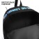 School textile backpack with print on the upper part of So what, 38x29x11 cm, black color is black