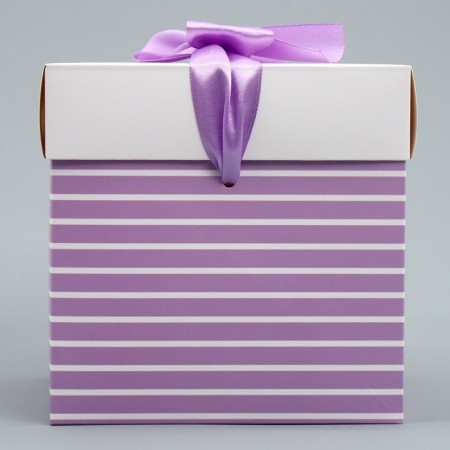 Gift folding box, packaging, "Present", 15 x 15 x 15 cm-5
