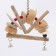 Toy for birds with lufa and mineral stone, 20 x 15 cm