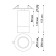 Lamp built -in Novotech. SLIM, 9W, GU10, 155x60x60 mm, white color, silver
