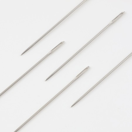 Sewing needles for dill, d = 0.9 mm, 4 cm, pointed, 10 pcs-1