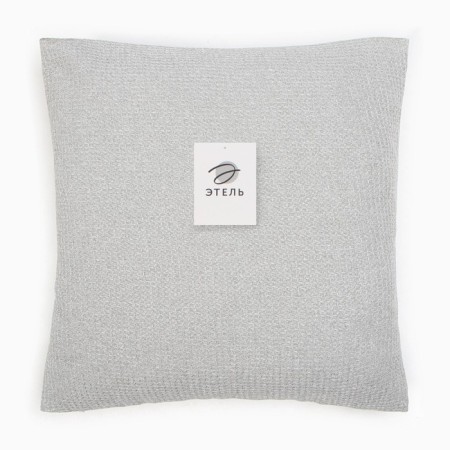 Pillowcase decorative Ethel Glare 45x45cm, gray color, polyester-4