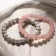 A set of bracelets 2 pcs., Shar No. 8 “Caholong and Pink quartz”, 5.5 cm