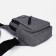 Male sling bag from textiles, gray color