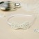 Hair rin "Blanche" bow, 0.5 cm, white